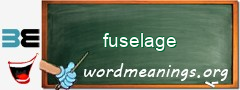 WordMeaning blackboard for fuselage